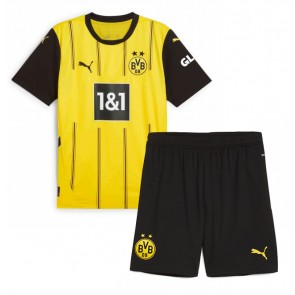 Billiga Borussia Dortmund Donyell Malen #21 Hemmatröja Barn 2024-25 Kortärmad (+ Korta byxor)